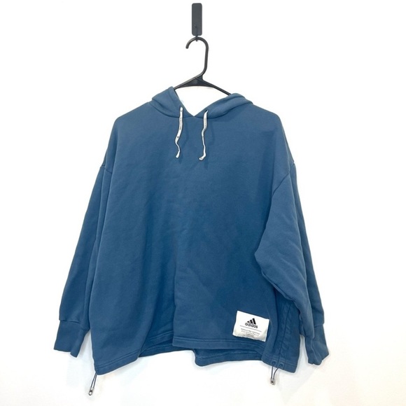 Adidas Oversized Women's Teal Hoodie - Picture 2 of 6